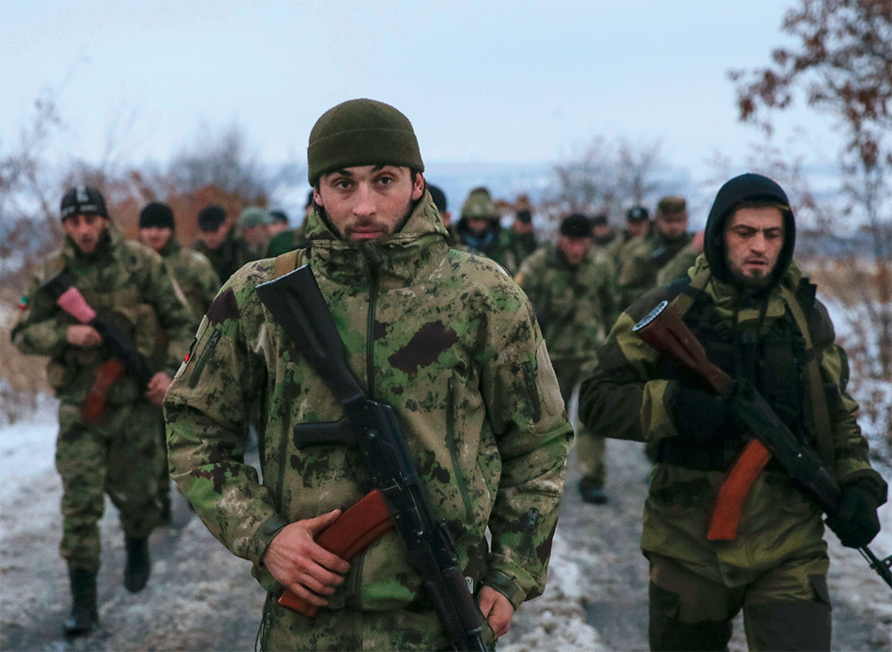 Чеченские боевики в Донбассе