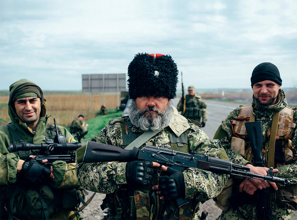 Александр Можаев («Бабай») и боевики ДНР 